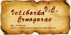 Veliborka Crnogorac vizit kartica